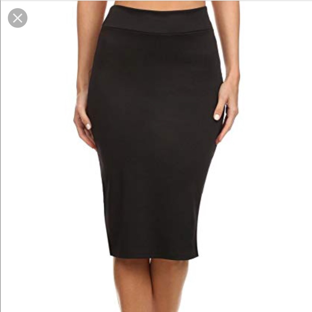 Bebe black knee length skirt